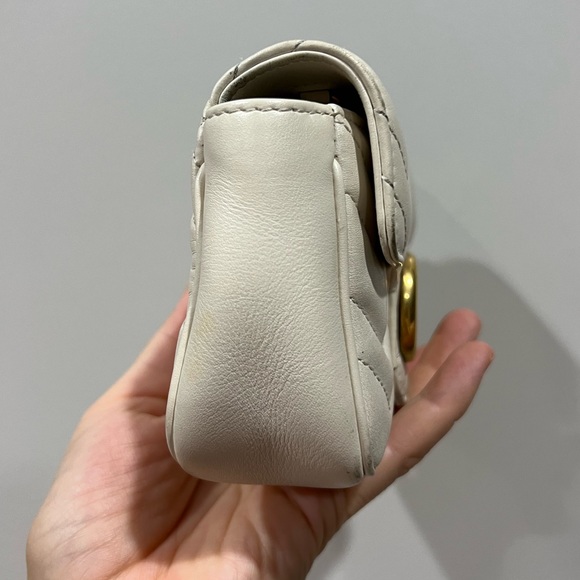 Gucci Marmont matelassé leather super mini bag - Picture 7 of 14